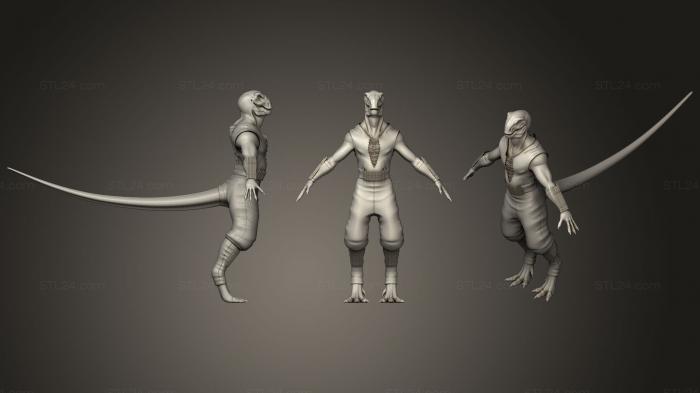 Figurines heroes, monsters and demons (Anthroposaurus, STKM_1380) 3D models for cnc